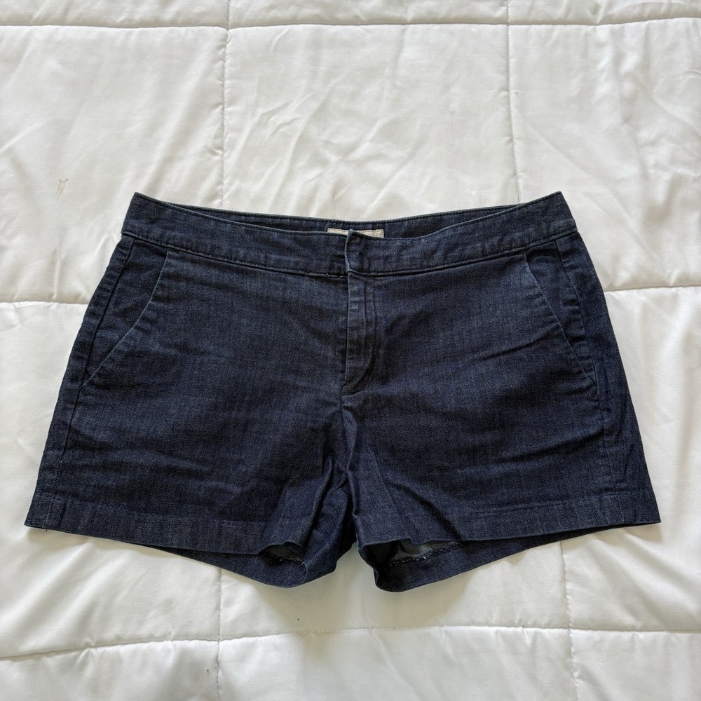Womens Mini Dress Shorts Hampton Fit Blue 30/10 Quiet Luxury Designer Cotton